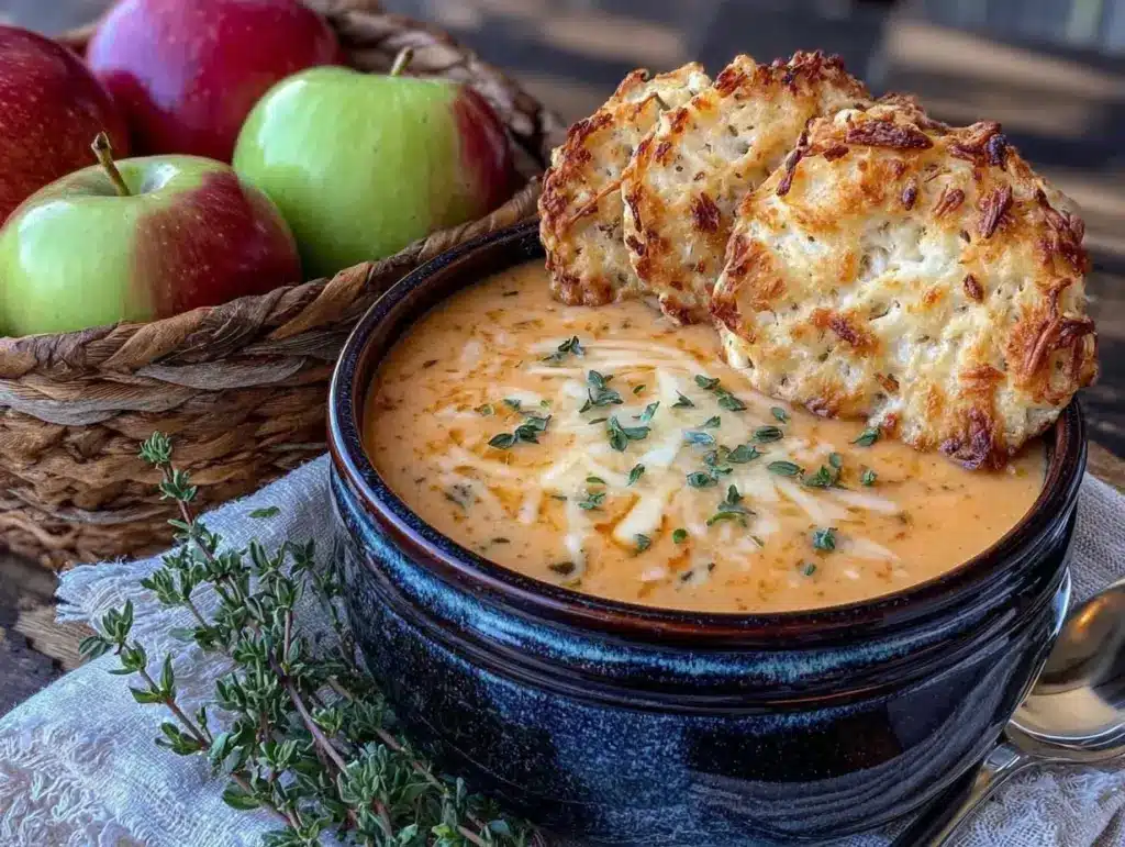 apple cheddar soup - featured image