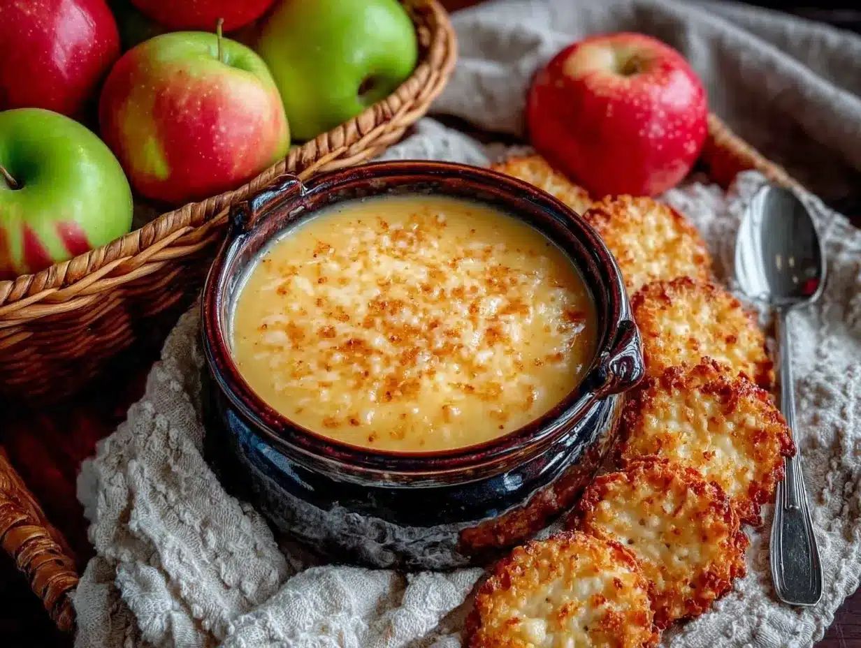 apple cheddar soup preparation steps