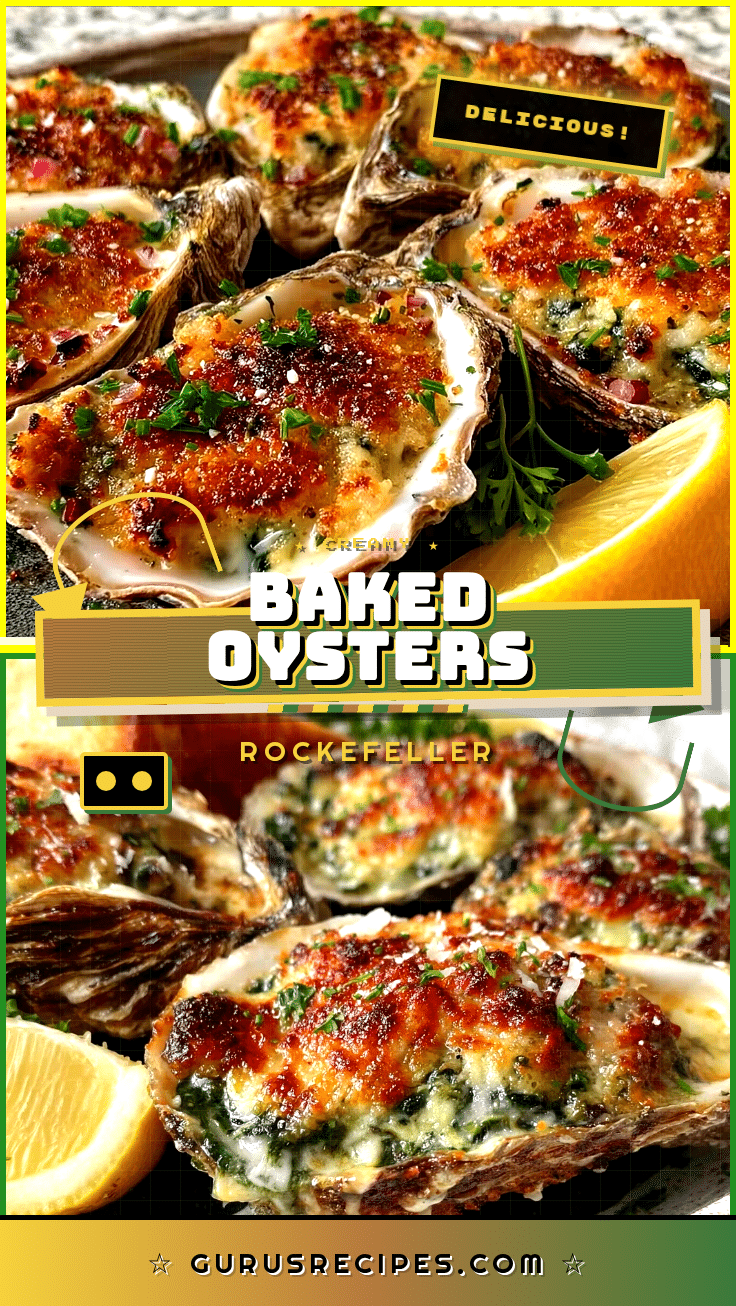 baked oysters Rockefeller recipe