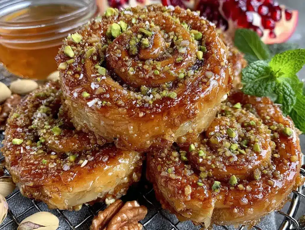 baklava pinwheel cookies - featured image