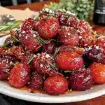 balsamic roasted grapes - featured image