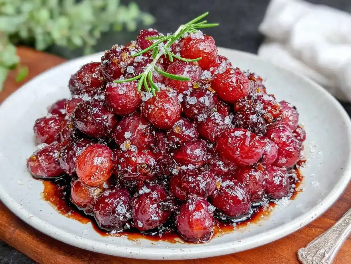 balsamic roasted grapes preparation steps