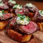 beef tenderloin crostini - featured image
