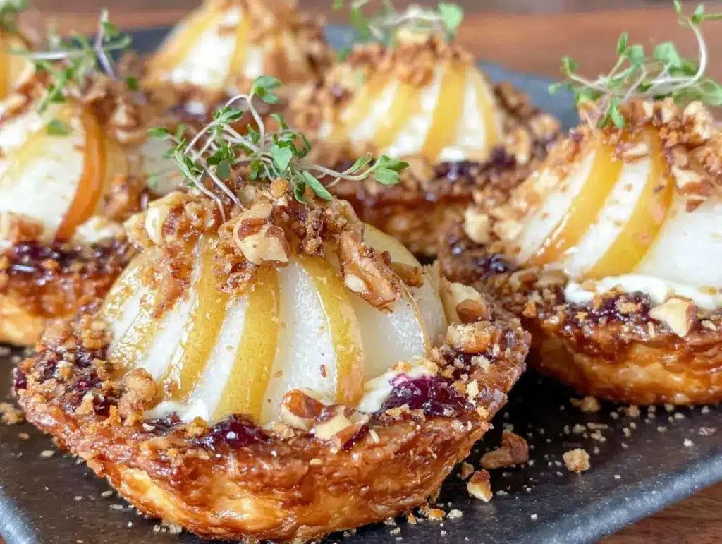 Blue Cheese Pear Tartlets - featured image