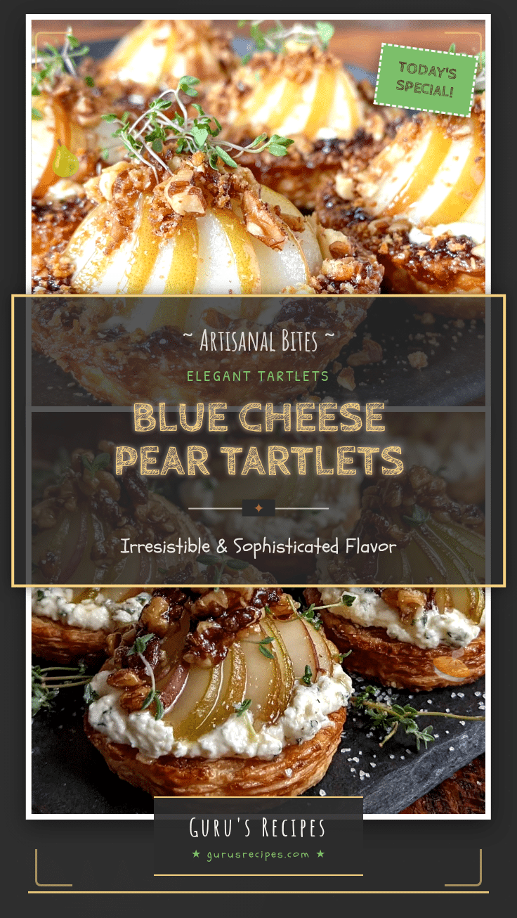 Blue Cheese Pear Tartlets recipe