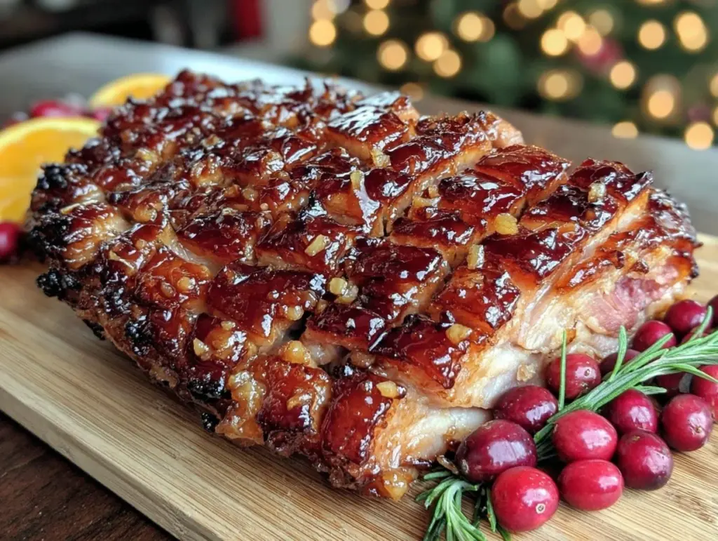 bourbon maple ham - featured image