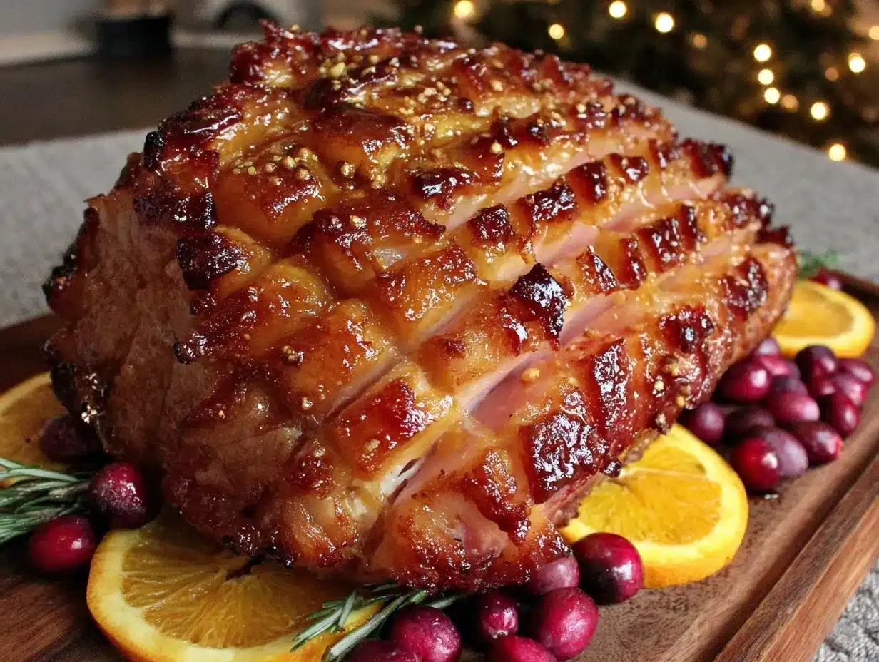 bourbon maple ham preparation steps