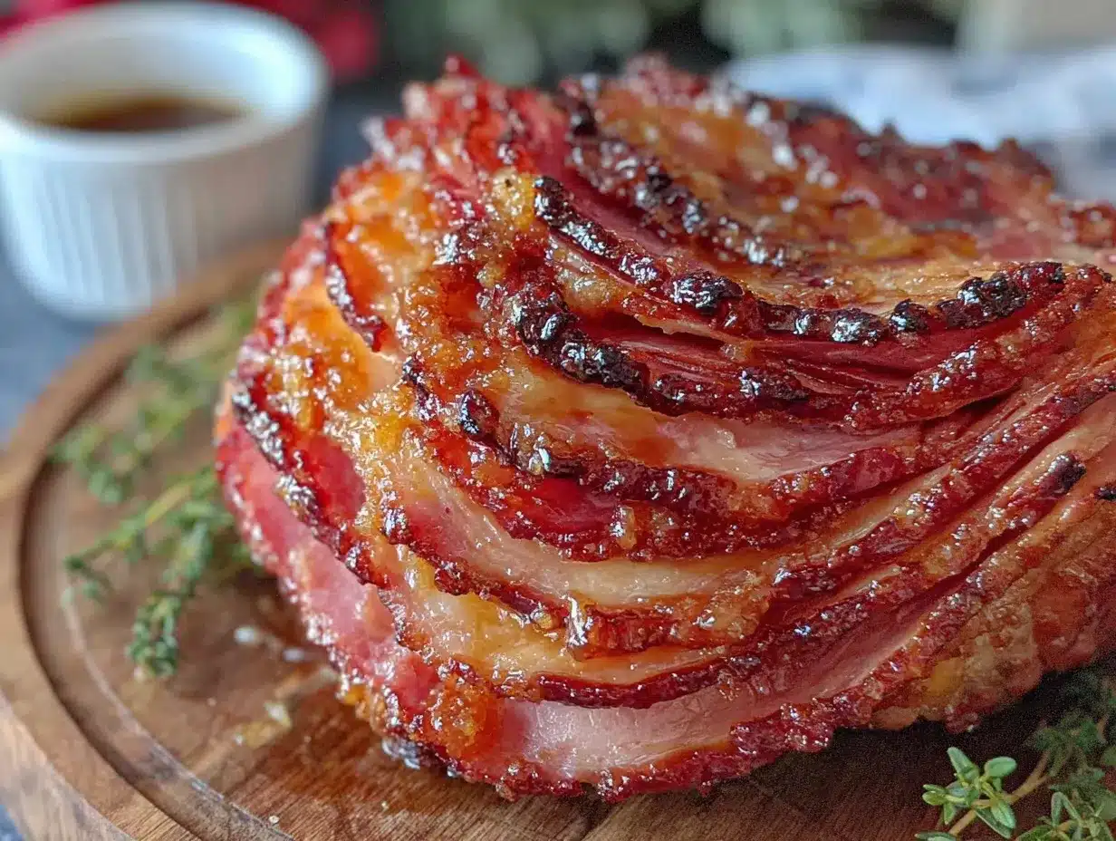 brown sugar dijon glazed spiral ham preparation steps