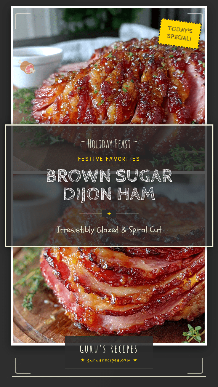 brown sugar dijon glazed spiral ham recipe
