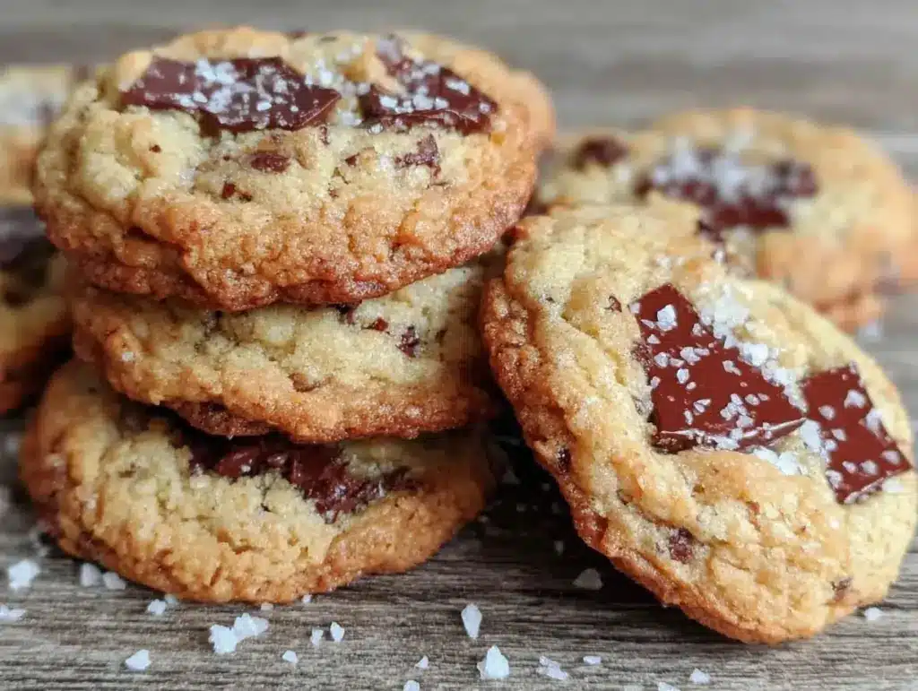 browned butter toffee chocolate chip cookies - featured image
