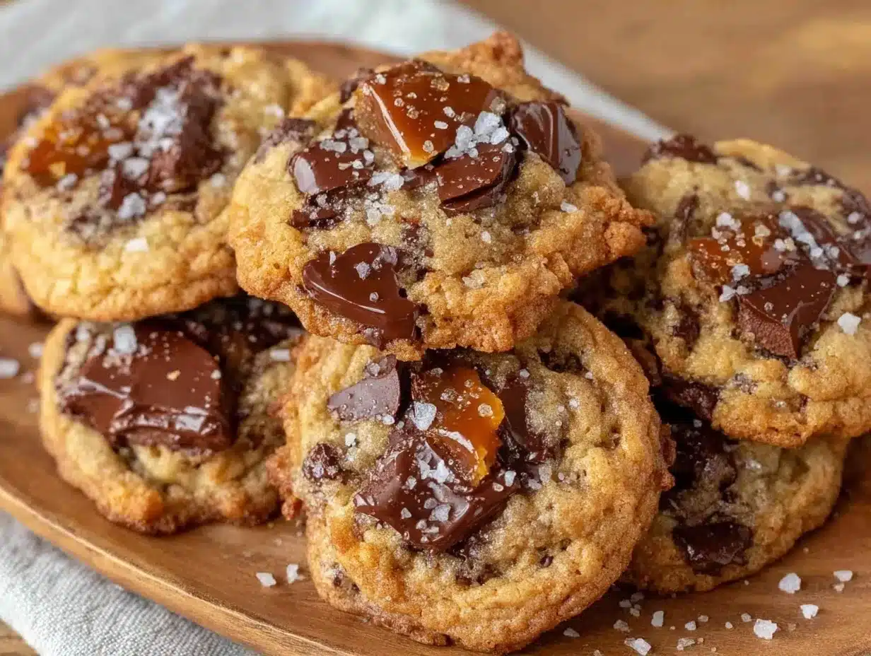 browned butter toffee chocolate chip cookies preparation steps