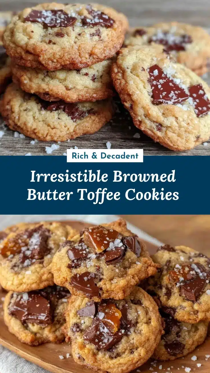 browned butter toffee chocolate chip cookies recipe
