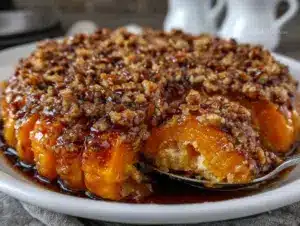 candied yams with pecan streusel - featured image