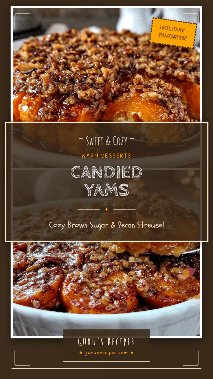 candied yams with pecan streusel recipe