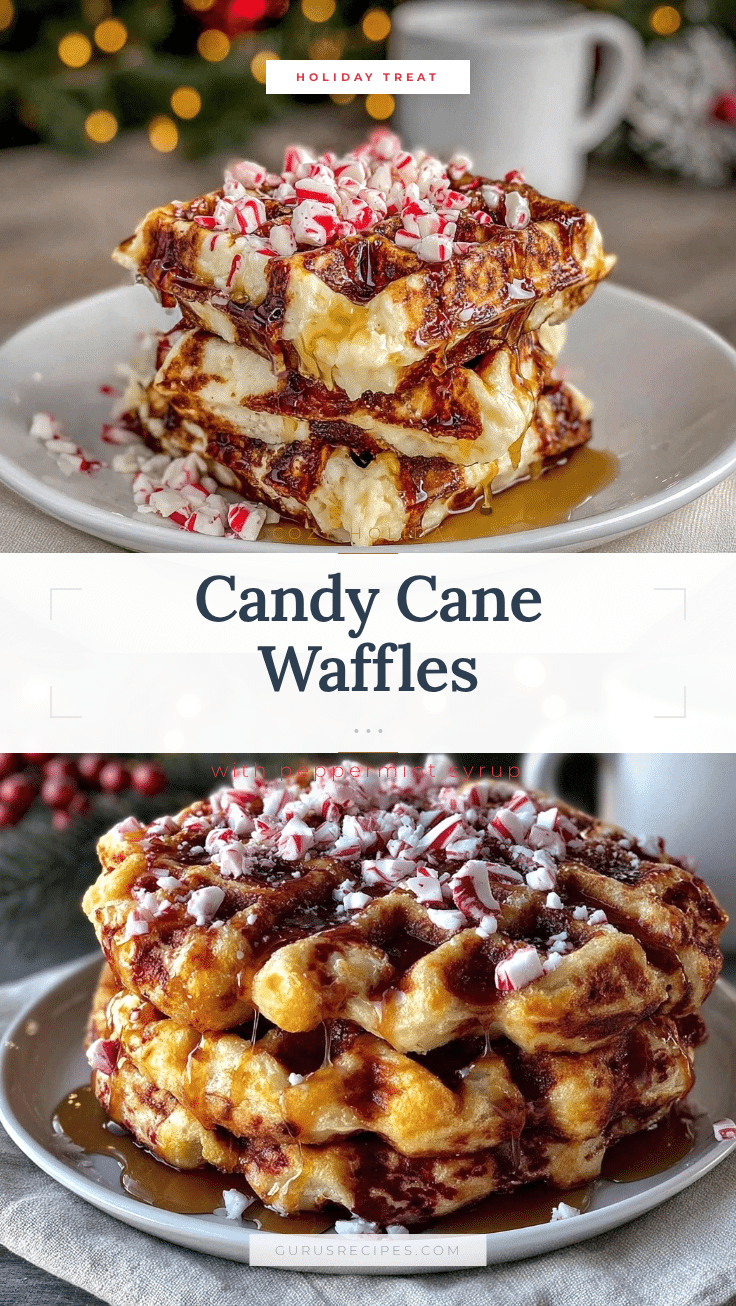 Candy Cane Waffles recipe