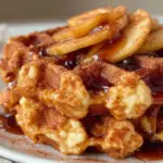 Caramel Apple Cinnamon Waffles - featured image