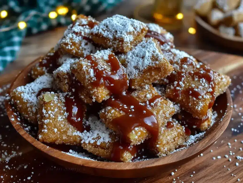 caramel apple puppy chow - featured image