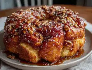 caramel pecan monkey bread - featured image