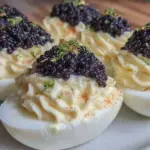 caviar deviled eggs - featured image