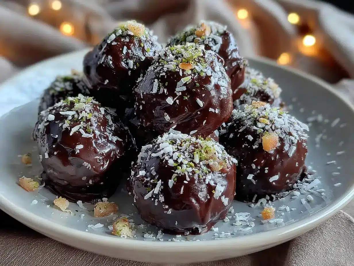chocolate rum balls preparation steps