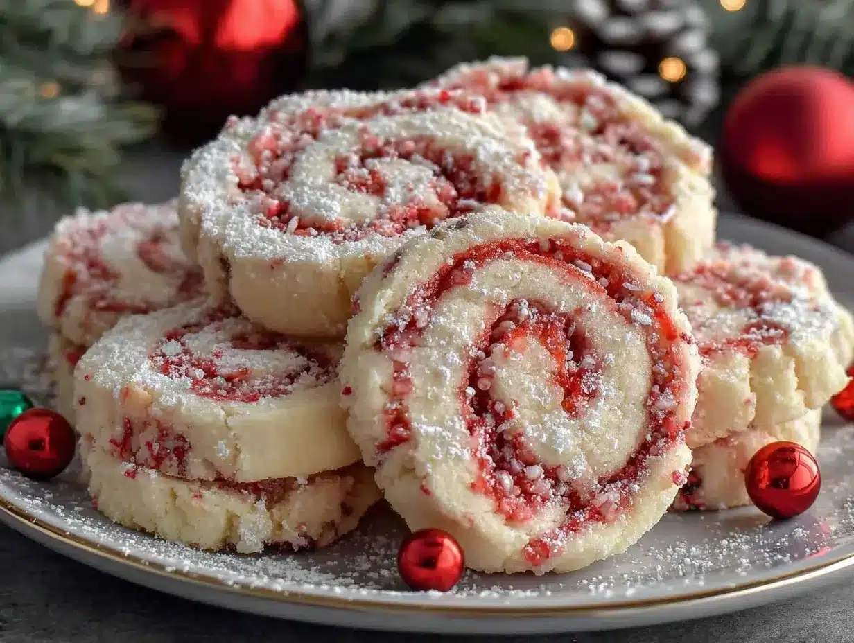 Christmas Pinwheel Cookies preparation steps