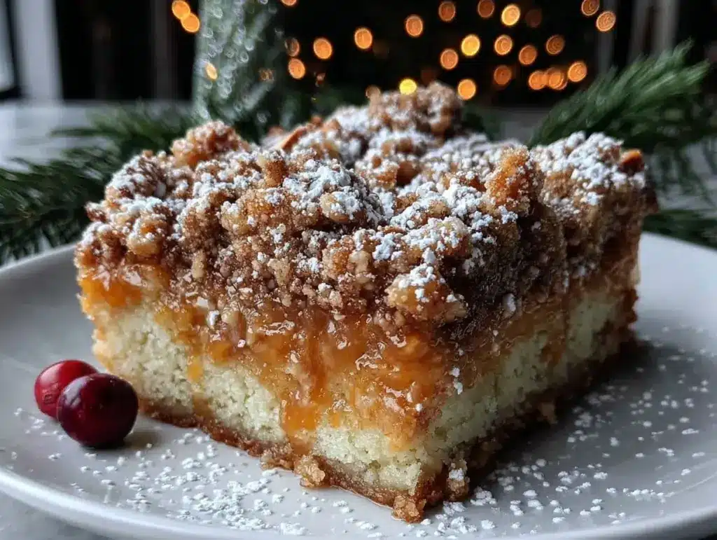 Christmas Streusel Crumble Cake - featured image