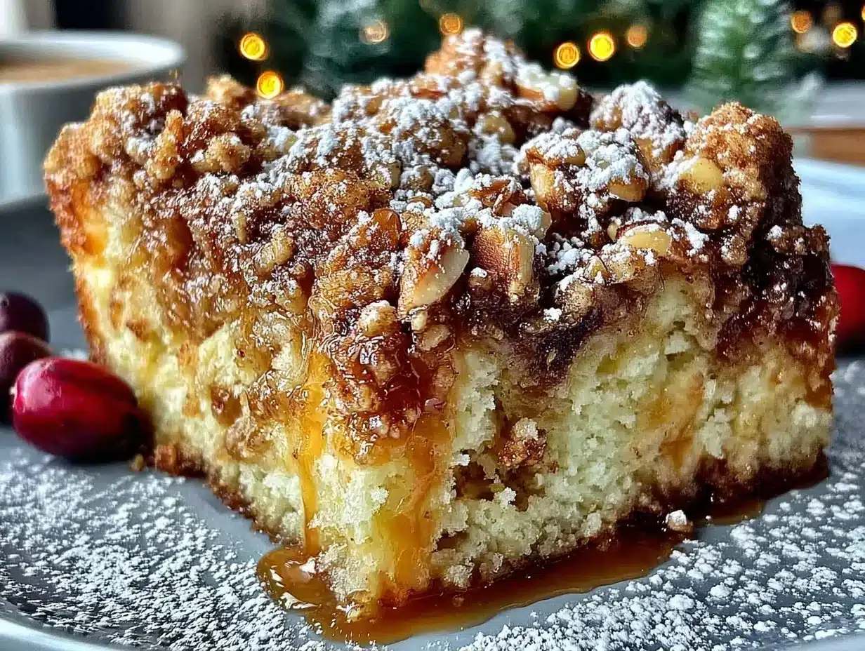 Christmas Streusel Crumble Cake preparation steps