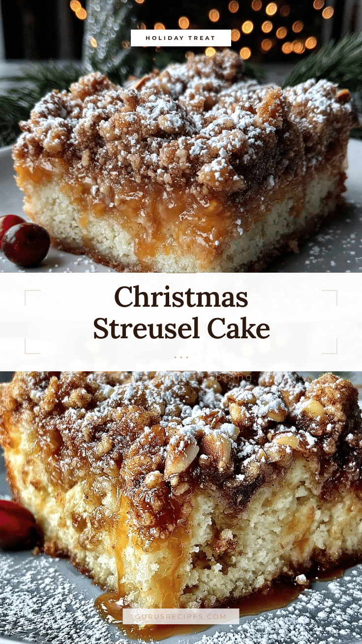 Christmas Streusel Crumble Cake recipe