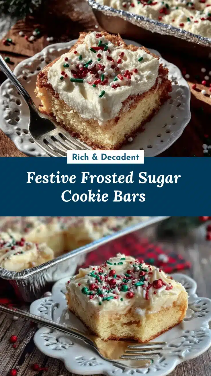 Christmas Sugar Cookie Bars recipe