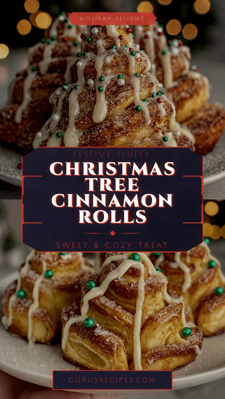 Christmas tree cinnamon rolls recipe