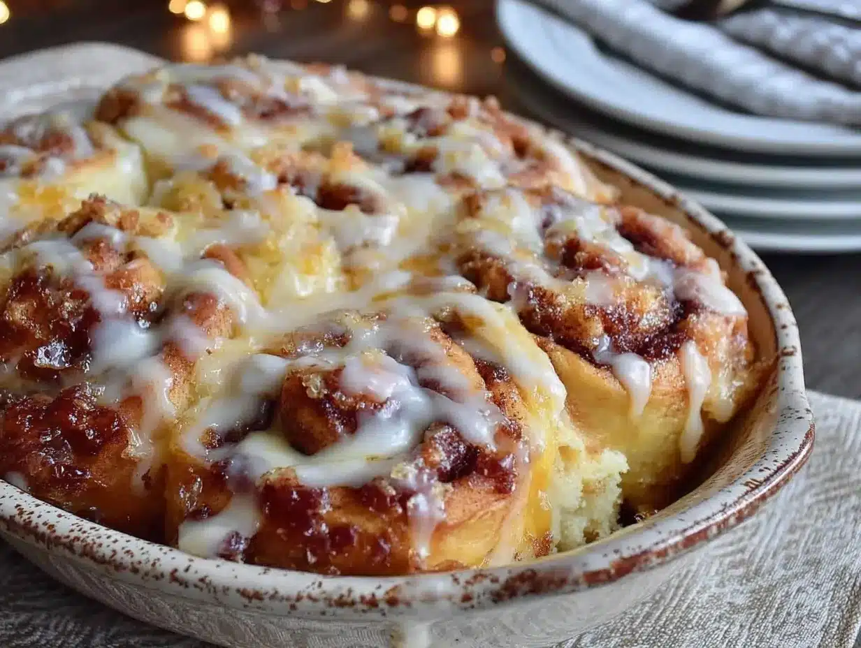 Cinnamon Roll Bake preparation steps