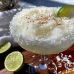 coconut rim white margarita - featured image