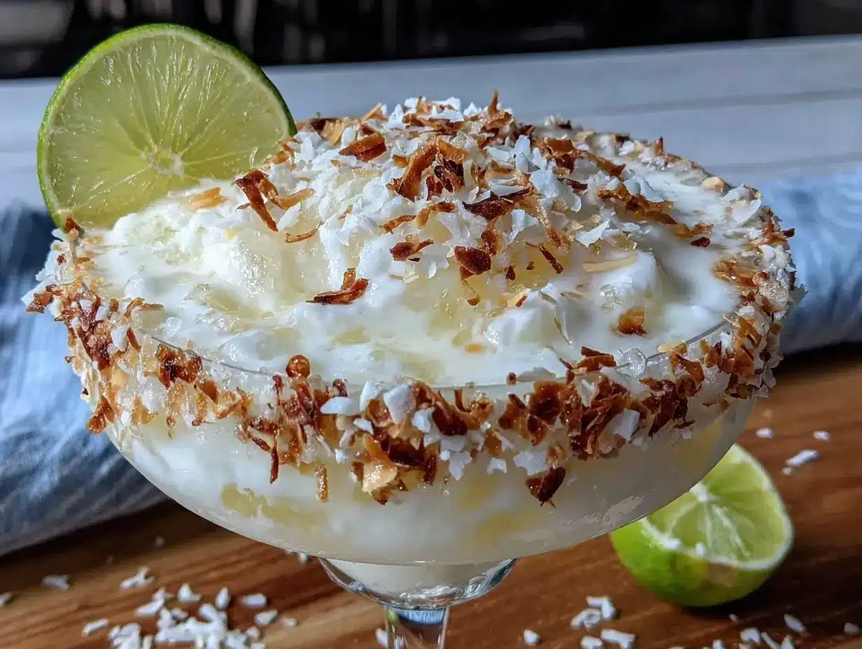 coconut rim white margarita preparation steps