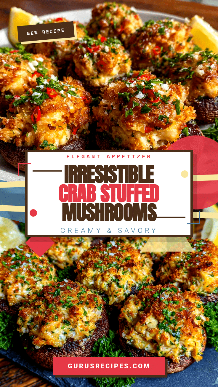 crab stuffed mushrooms recipe