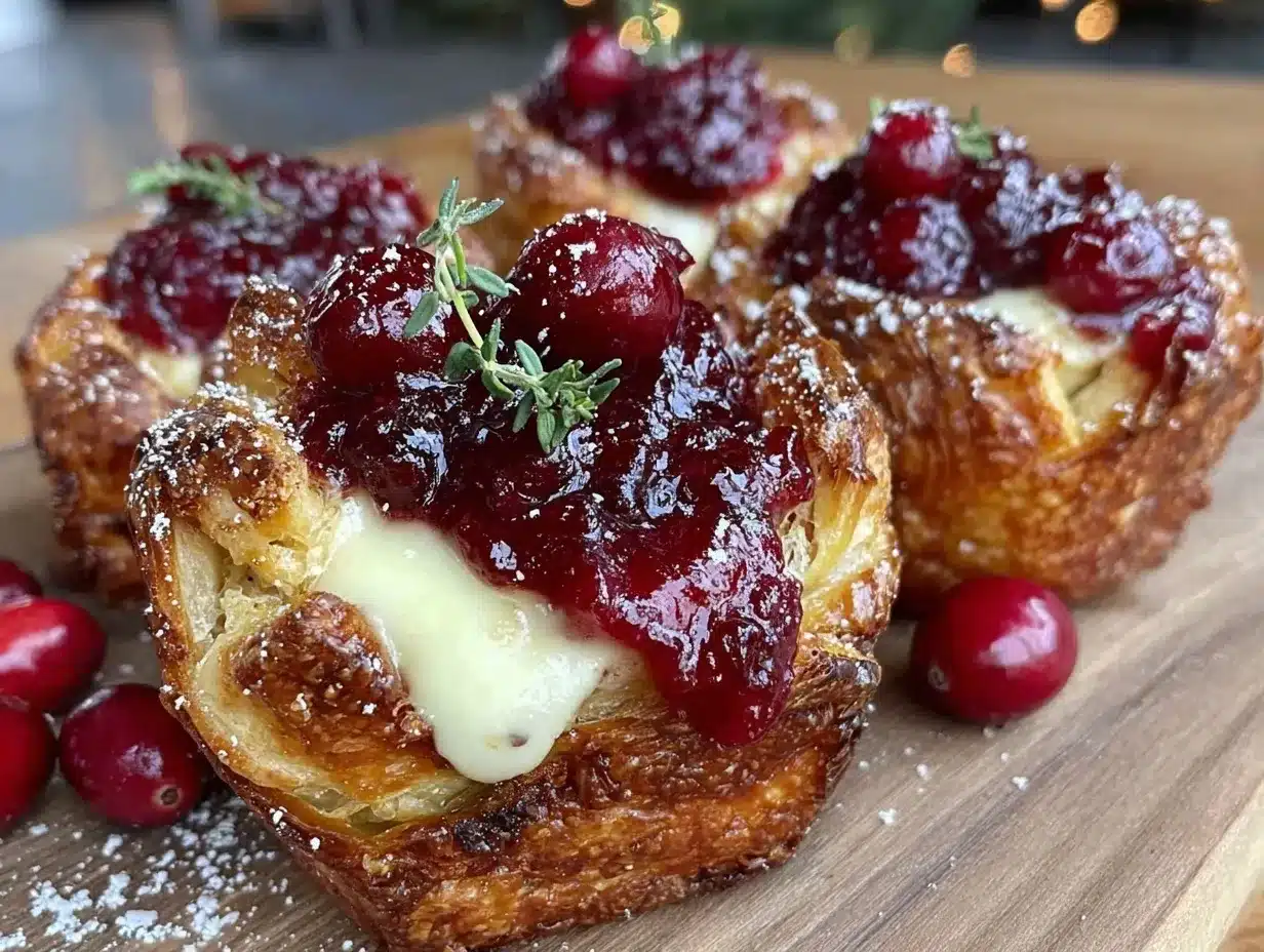 cranberry brie bites preparation steps