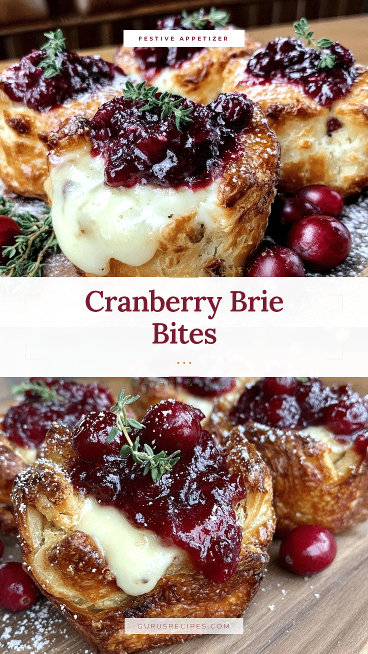 cranberry brie bites recipe