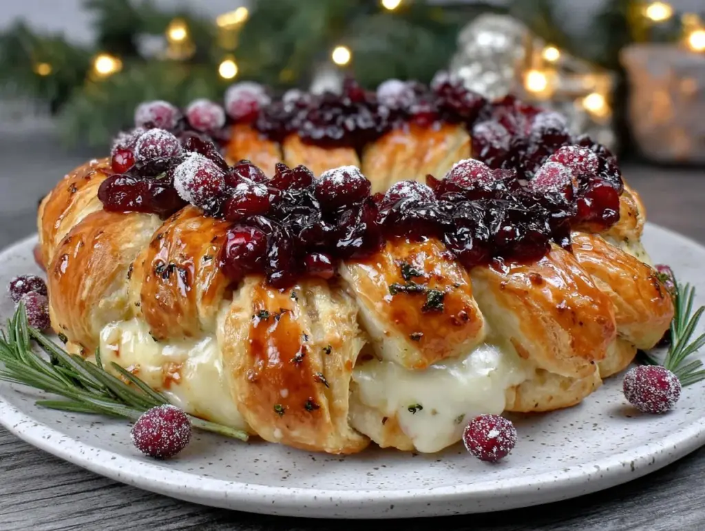 Cranberry Brie Wreath - featured image