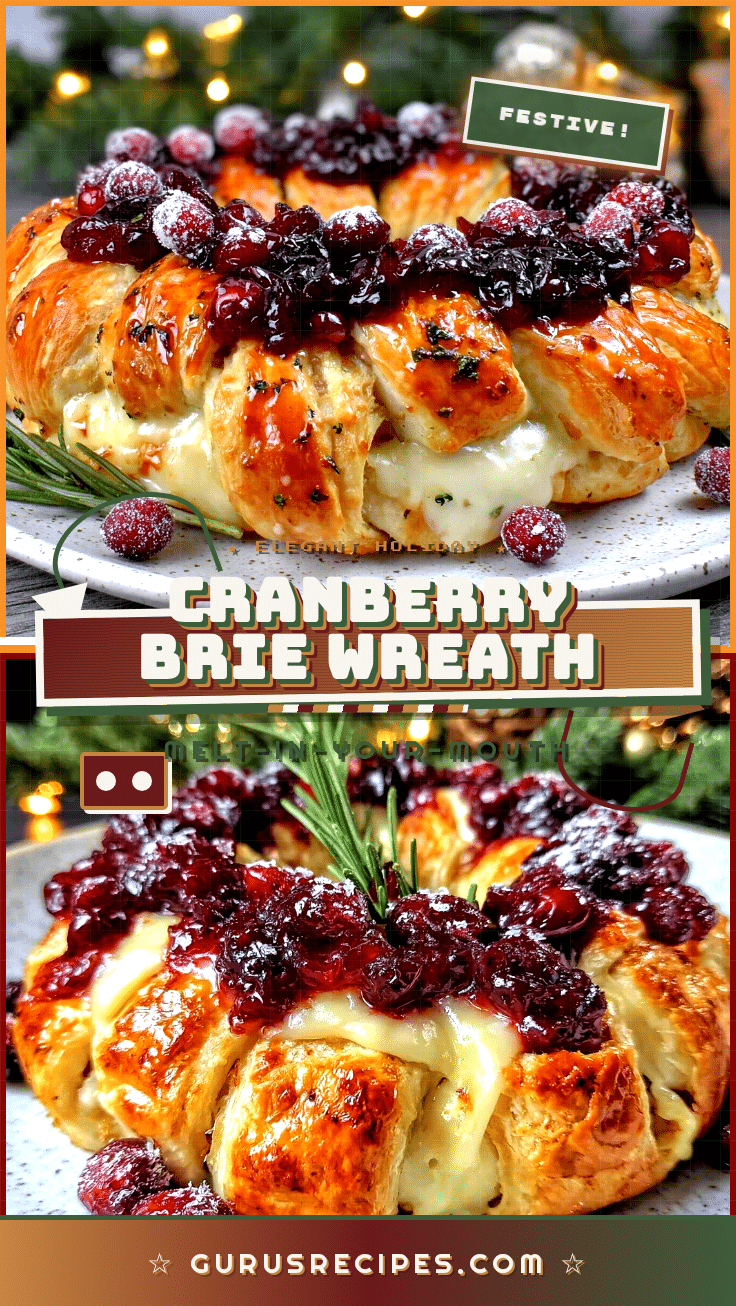 Cranberry Brie Wreath recipe
