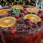 Cranberry Champagne Punch - featured image