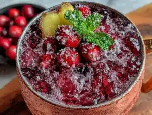 cranberry ginger Moscow mule - featured image