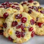 cranberry orange cookies - featured image