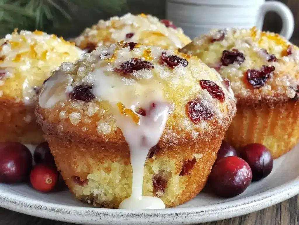 cranberry orange muffins - featured image