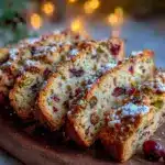 cranberry pistachio biscotti - featured image