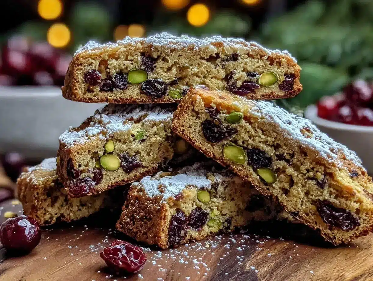 cranberry pistachio biscotti preparation steps