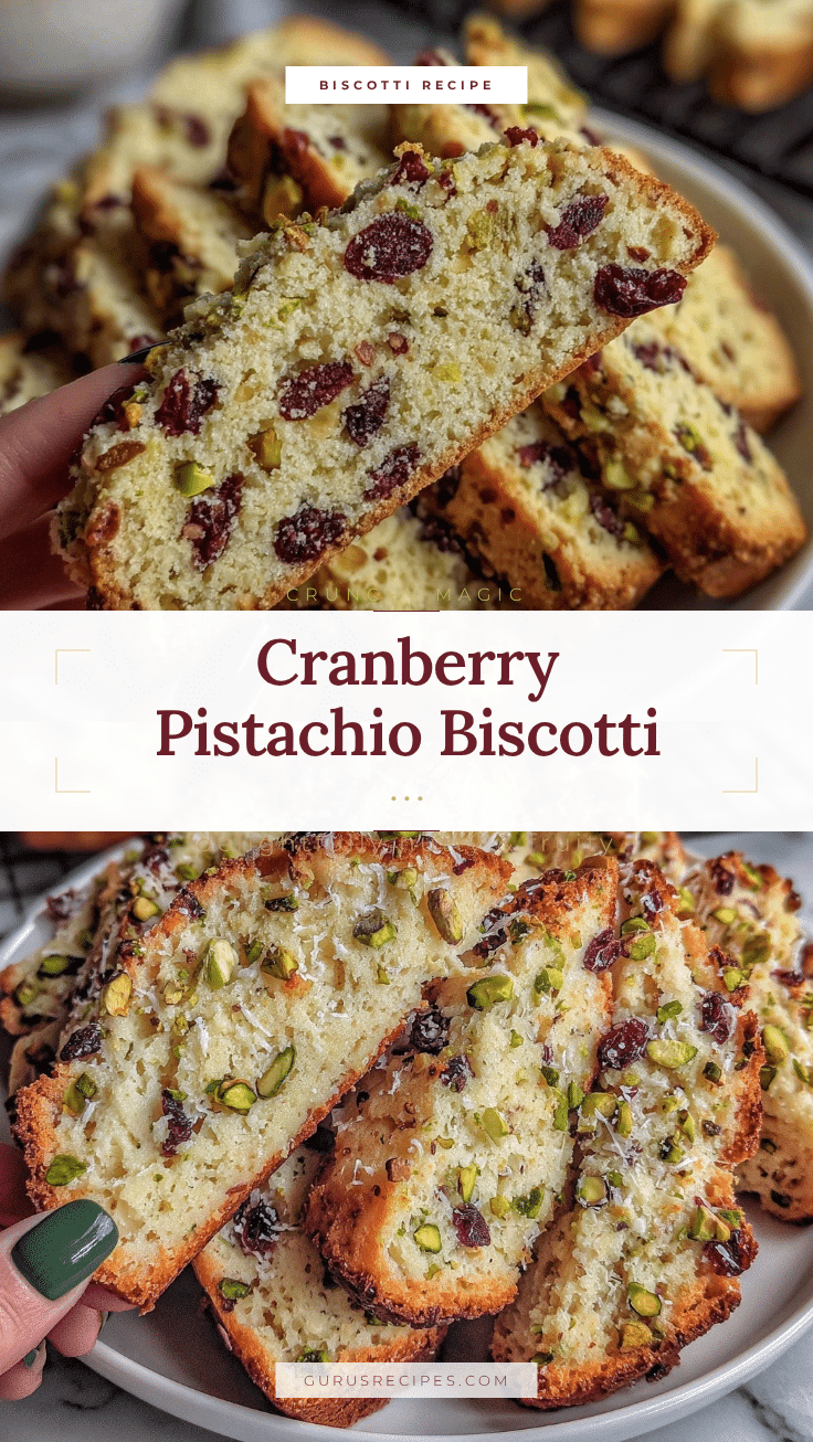 cranberry pistachio biscotti recipe