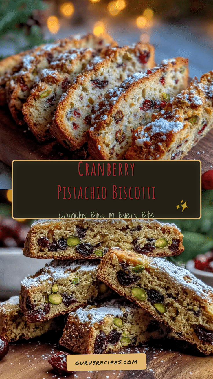 cranberry pistachio biscotti recipe