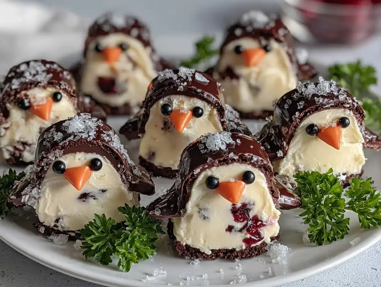 cream cheese penguins preparation steps