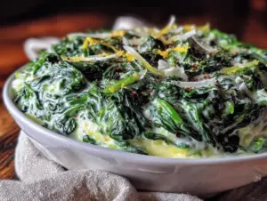 Creamed Spinach Recipe - featured image