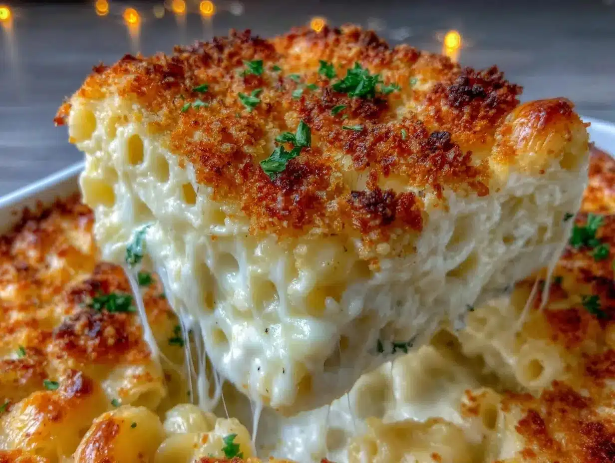 creamy baked mac and cheese preparation steps