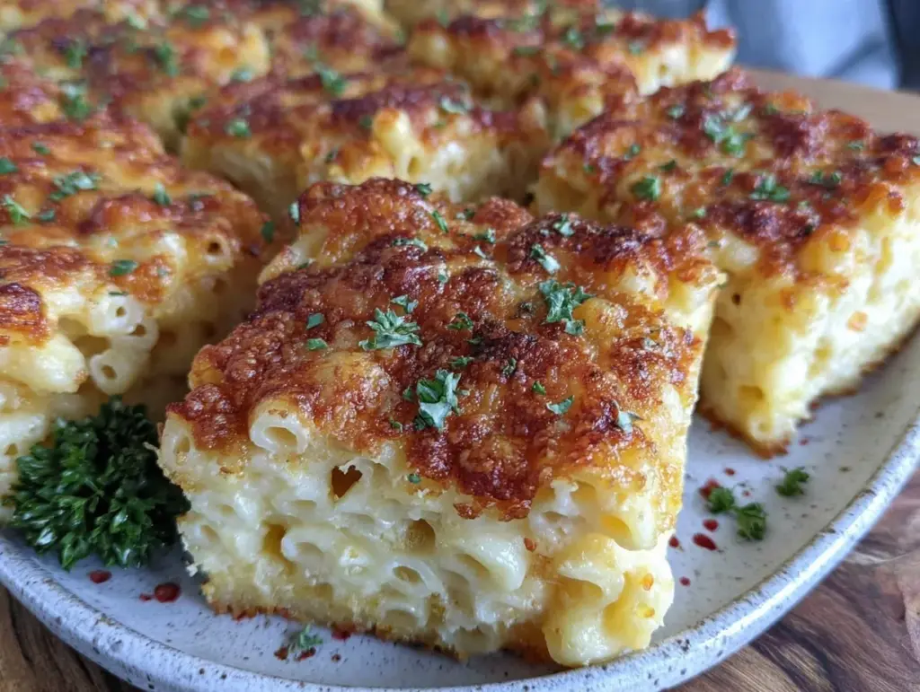 creamy baked macaroni and cheese - featured image